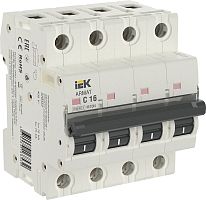 Выключатель автоматический IEK ARMAT M10N 4п 16А C 10кА картинка